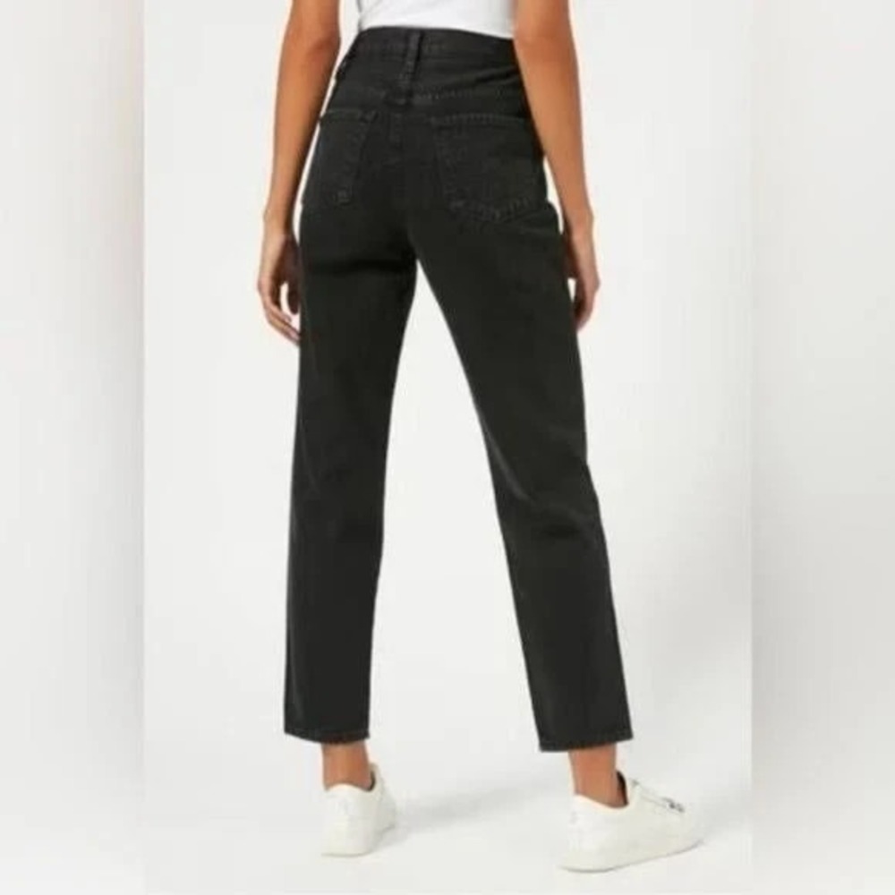 J BRAND Sz 32 Heather Overthrow Button Fly Womens Washed Black Jeans (37"w 28")
